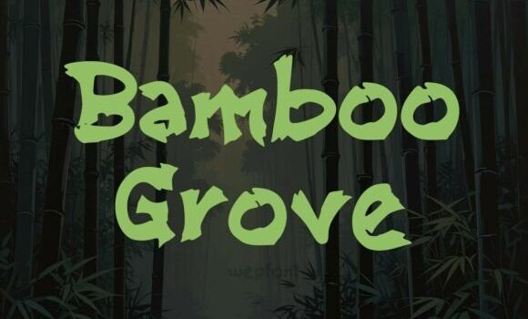 Bamboo Grove Font Fonts Free Download Bamboo Grove Font - Featured Image
