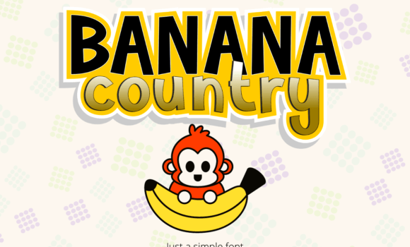 Banana Country Font Fonts Free Download Banana Country Font - Featured Image
