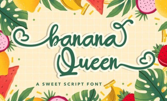 Banana Queen Font Fonts Free Download Banana Queen Font - Featured Image