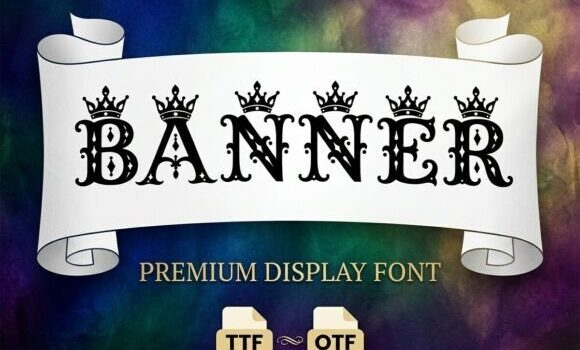 Banner Font Fonts Free Download Banner Font - Featured Image