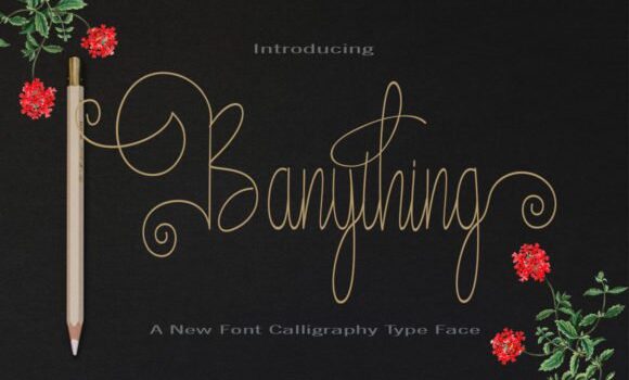 Banything Font Fonts Free Download Banything Font - Featured Image