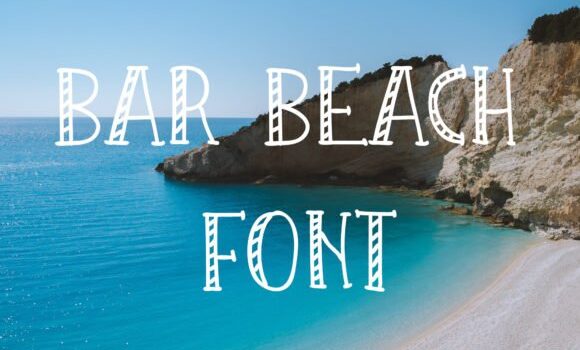 Bar Beach Font Fonts Free Download