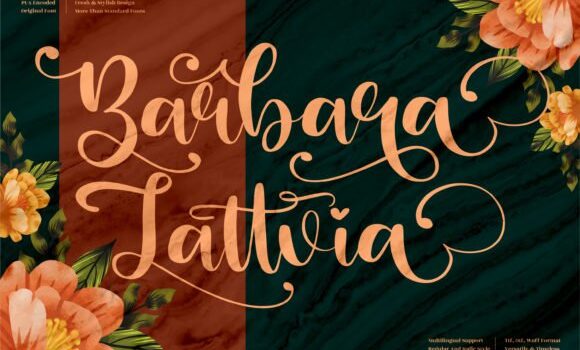 Barbara Lattvia Font - Featured Image