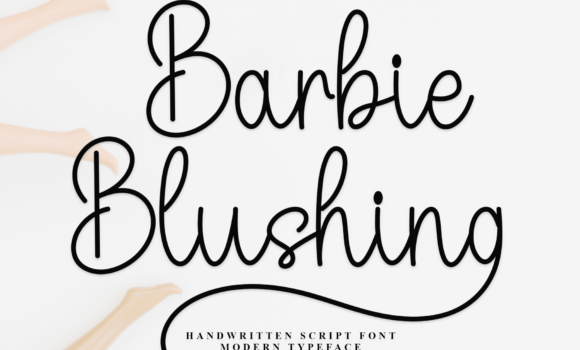 Barbie Blushing Font - Featured Image