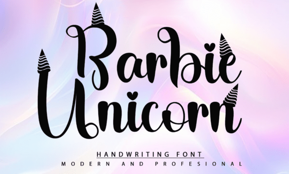 Barbie Unicorn Font - Featured Image