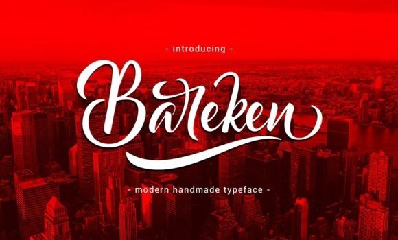 Bareken Font Fonts Free Download Bareken Font - Featured Image