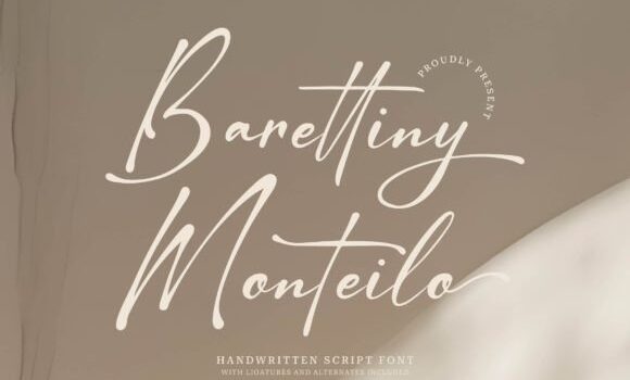 Barettiny Monteilo Font - Featured Image