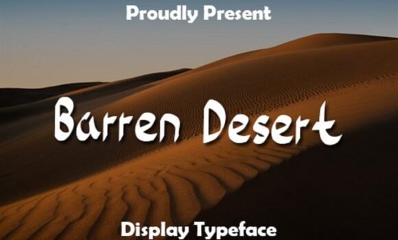 Barren Desert Font Fonts Free Download Barren Desert Font - Featured Image