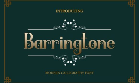Barringtone Font - Featured Image