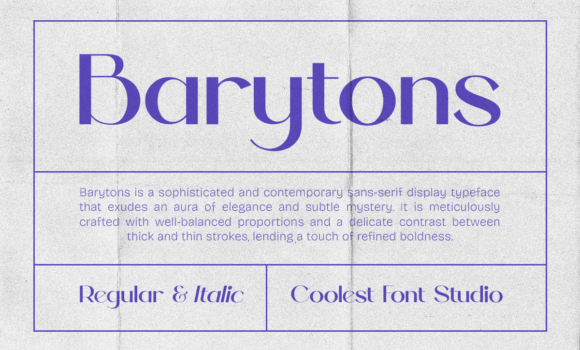 Barytons Font - Featured Image