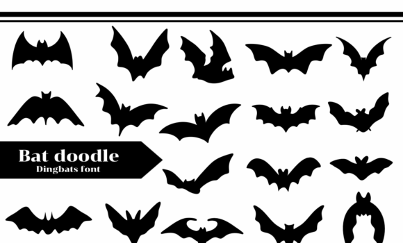 Bat Doodle Font - Featured Image