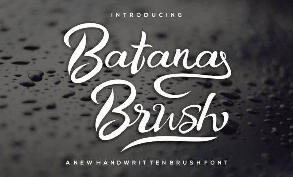 Batana Brush Font - Featured Image