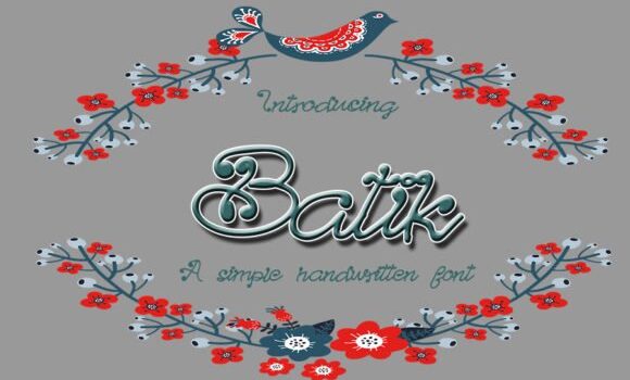 Batik Font - Featured Image
