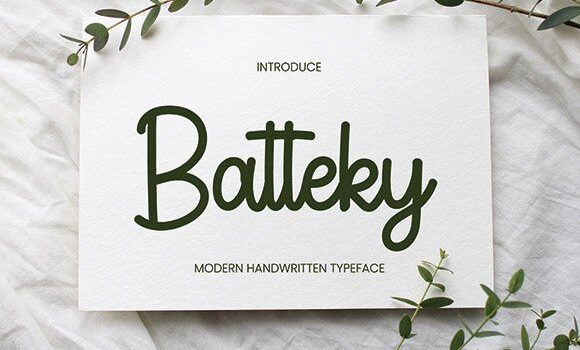 Batteky Font Fonts Free Download Batteky Font - Featured Image