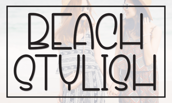 Beach Stylish Font - Featured Image