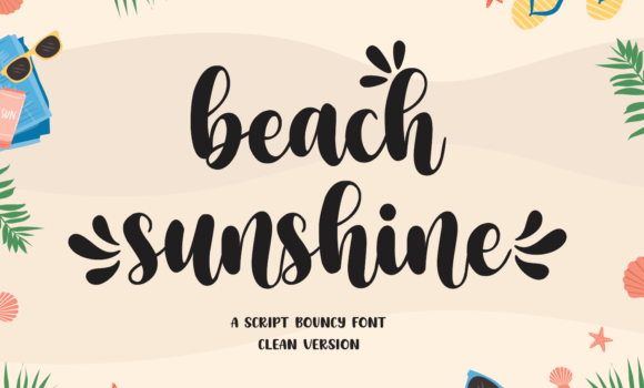 Beach Sunshine Font - Featured Image