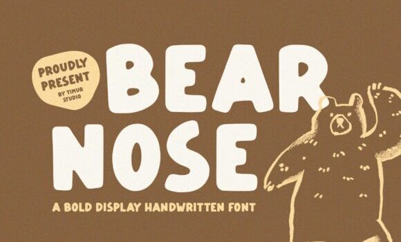Bear Nose Font Fonts Free Download Bear Nose Font - Featured Image
