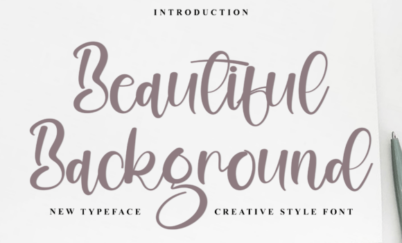 Beautiful Background Font - Featured Image