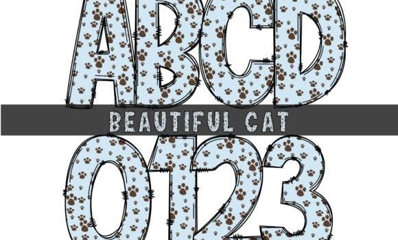Beautiful Cat Font - Featured Image