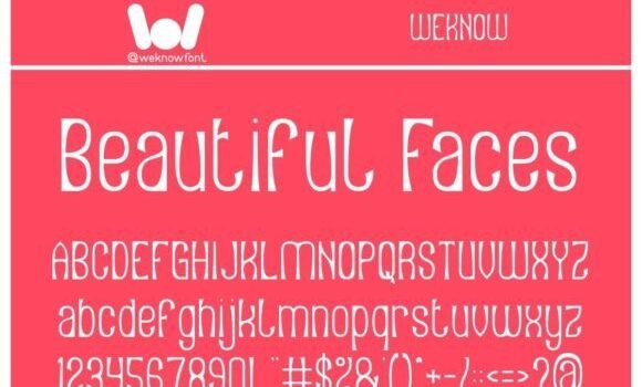 Beautiful Faces Font - Featured Image