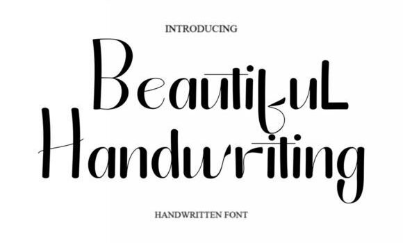 Beautiful Handwriting Font - Featured Image