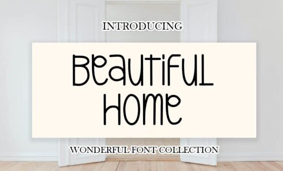 Beautiful Home Font - Featured Image