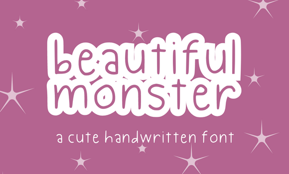 Beautiful Monster Font - Featured Image