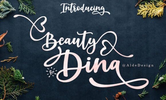Beauty Dina Font - Featured Image