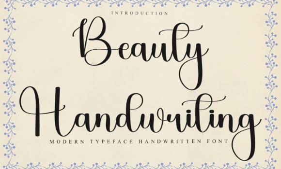 Beauty Handwriting Font - Featured Image