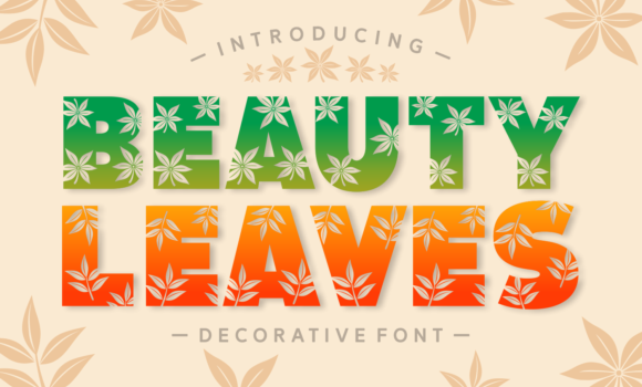Beauty Leaves Font - Featured Image