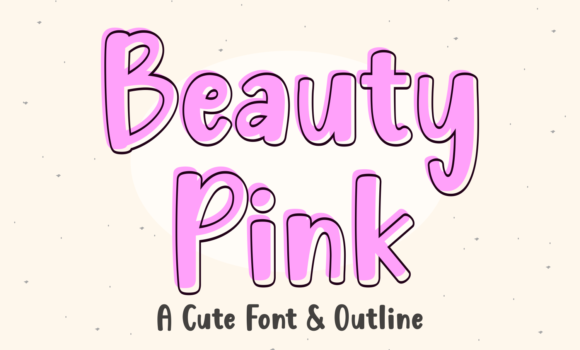 Beauty Pink Font - Featured Image