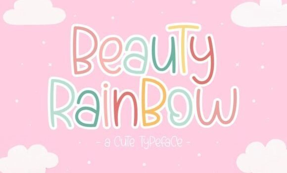 Beauty Rainbow Font - Featured Image