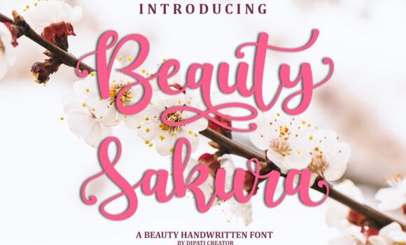 Beauty Sakura Font - Featured Image