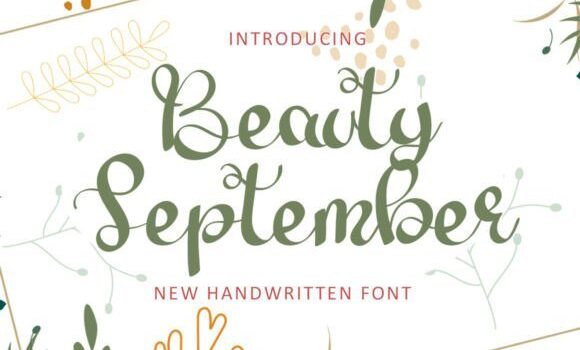 Beauty September Font - Featured Image