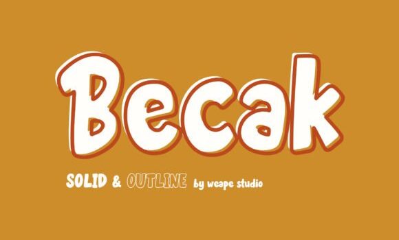 Becak Font Fonts Free Download Becak Font - Featured Image