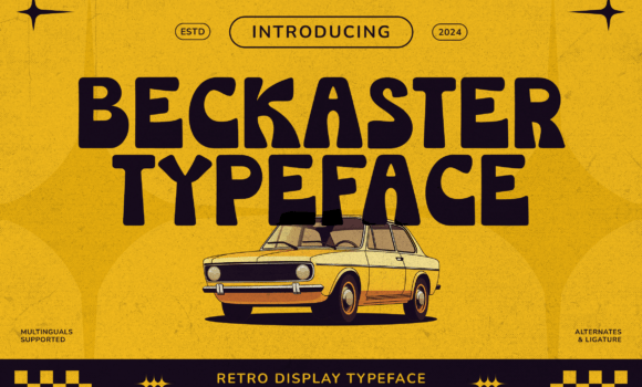 Beckaster Font Fonts Free Download Beckaster Font - Featured Image