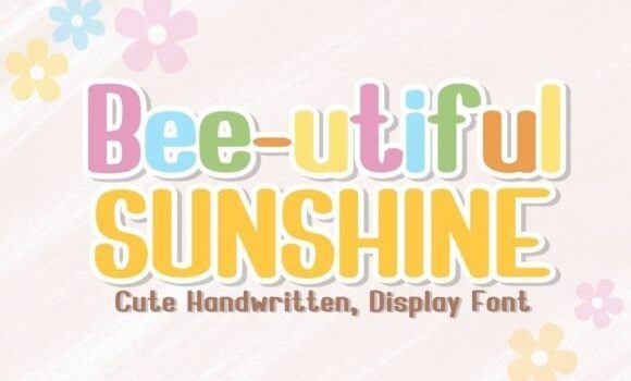 Bee-utiful Sunshine Font - Featured Image