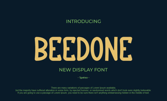 Beedone Font Fonts Free Download Beedone Font - Featured Image