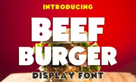 Beef Burger Font - Featured Image