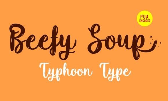 Beefy Soup Font Fonts Free Download Beefy Soup Font - Featured Image