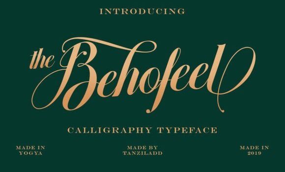 Behofeel Font Fonts Free Download Behofeel Font - Featured Image