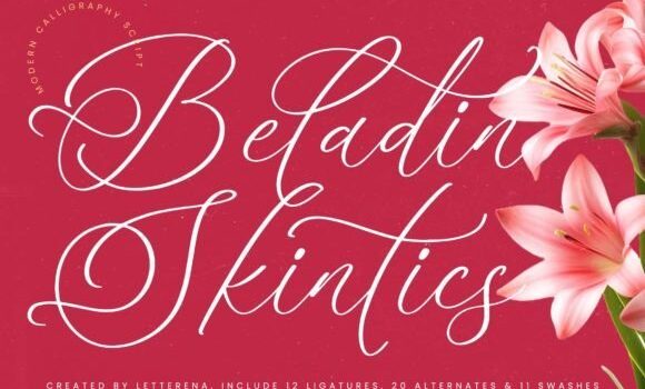 Beladin Skintics Font - Featured Image