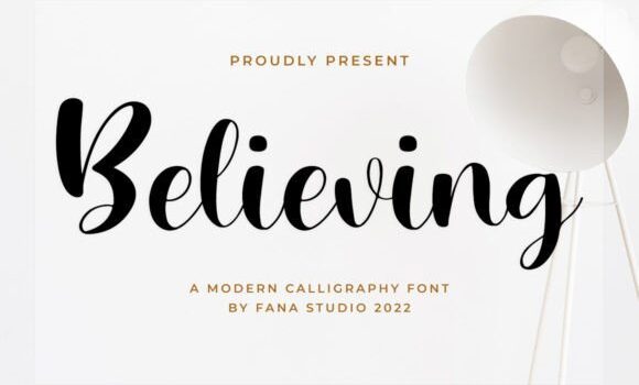 Believing Font Fonts Free Download Believing Font - Featured Image