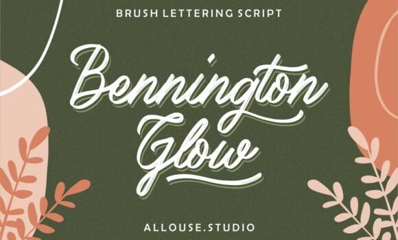 Bennington Glow Font Fonts Free Download Bennington Glow Font - Featured Image