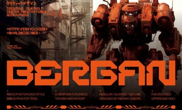 Bergan Font - Featured Image