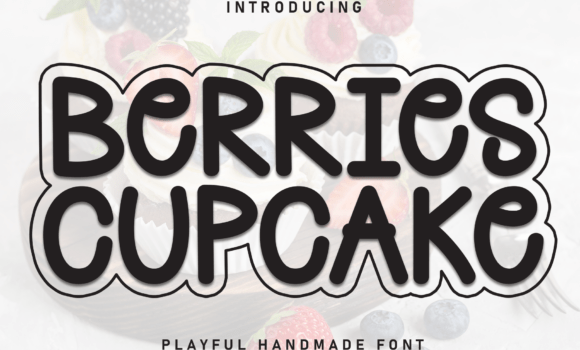 Berries Cupcake Font - Featured Image