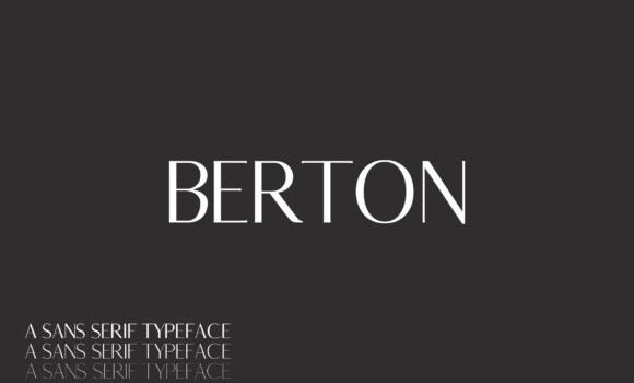 Berton Family Font - Featured Image