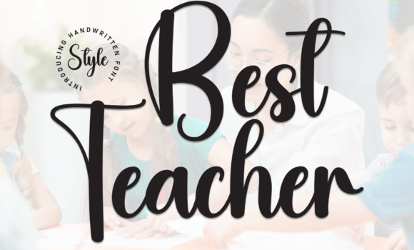 Best Teacher Font - Featured Image