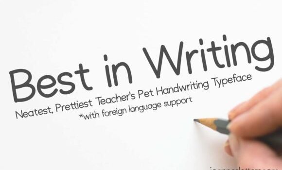 Best in Writing Font - Featured Image