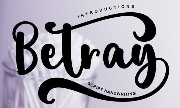 Betray Font - Featured Image